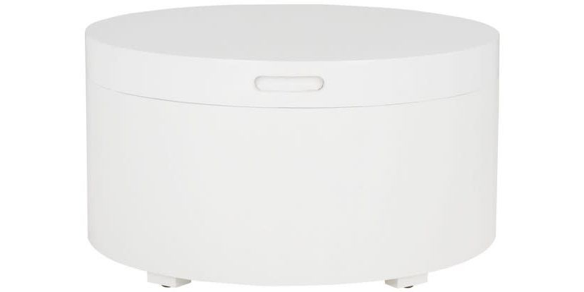 Rafaela Round Tray Top Coffee Table With Storage