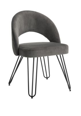 Safavieh Set of 2 Jora Retro Side Chairs, Grey