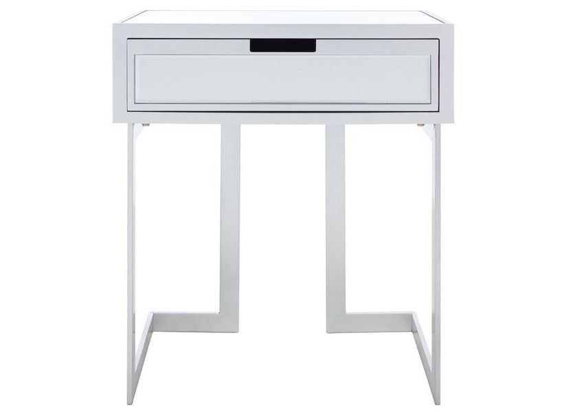 Lilo 1 Drawer Mirrored Accent Table