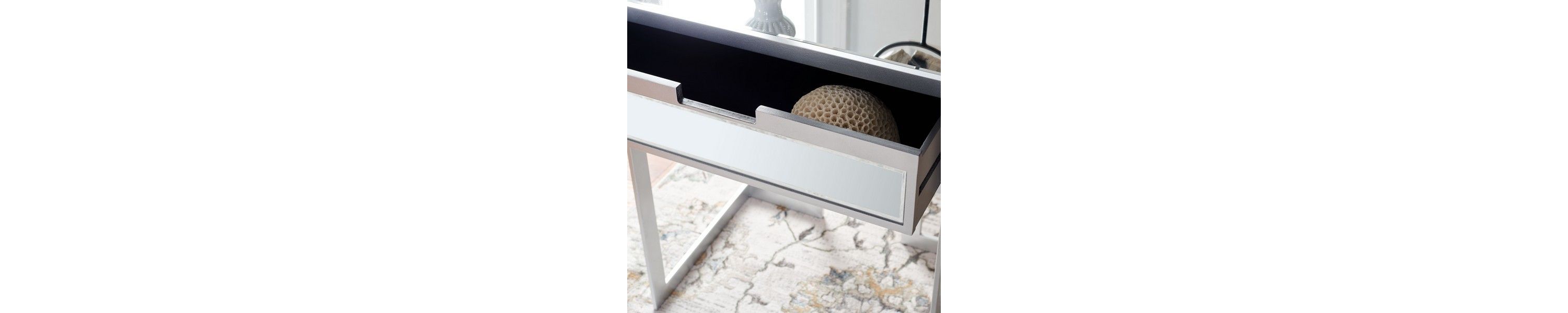 Lilo 1 Drawer Mirrored Accent Table