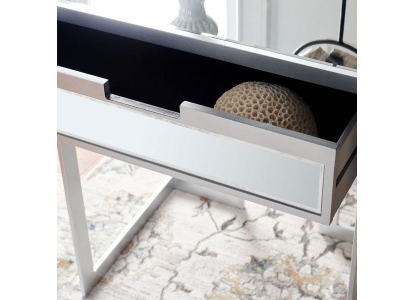 Lilo 1 Drawer Mirrored Accent Table