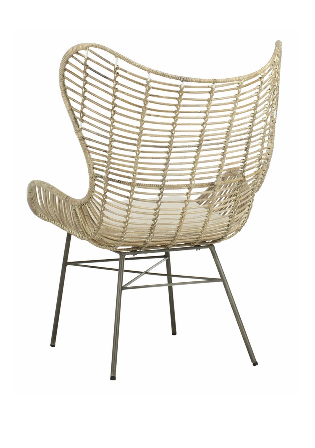 Malia Rattan Wingback Armchair