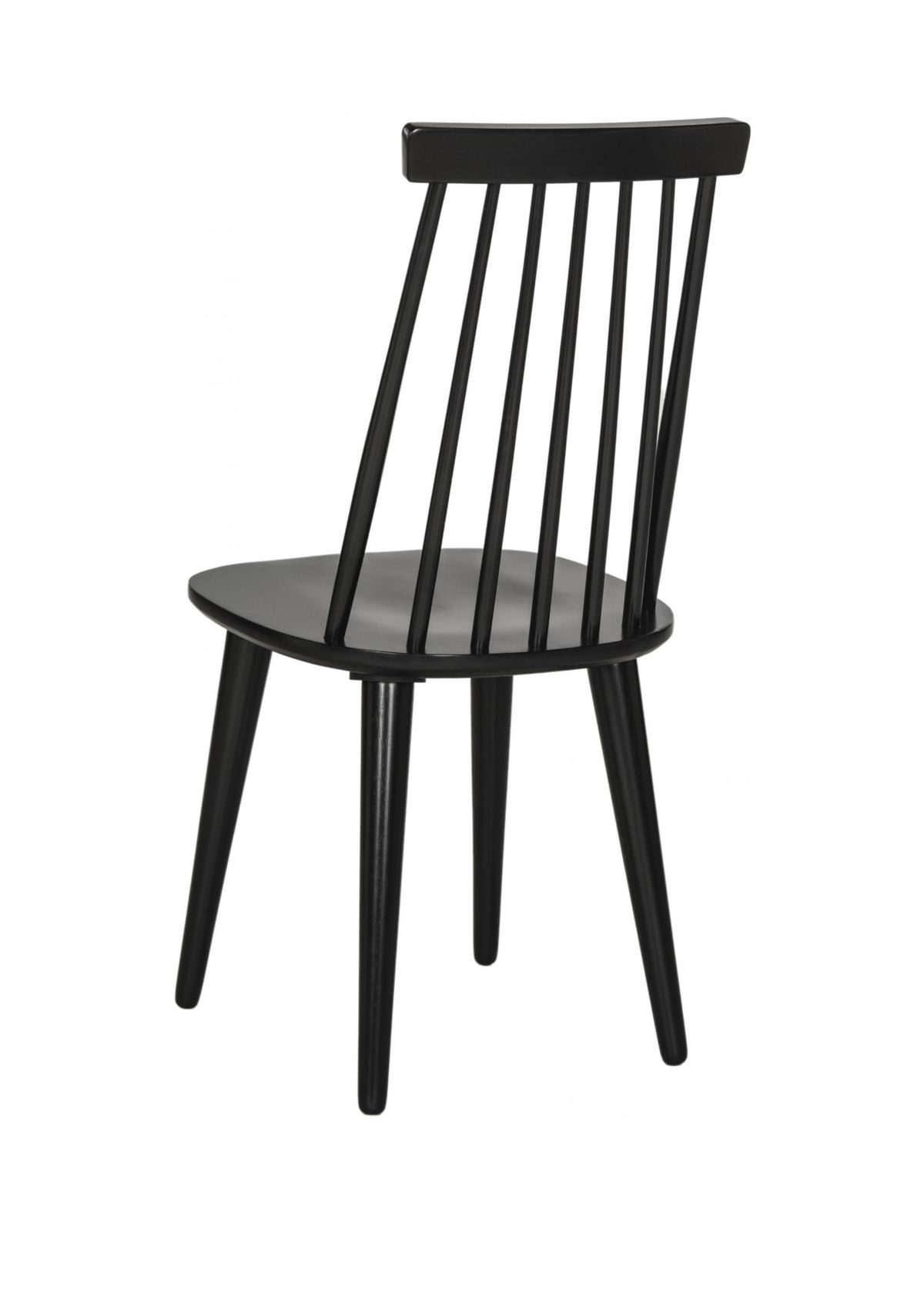 Set of 2 Burris Black Side Chairs