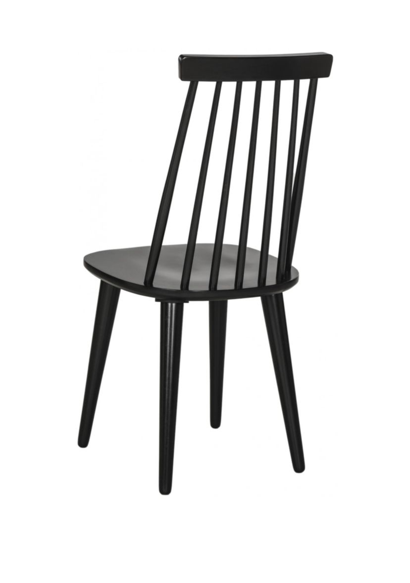 Set of 2 Burris Black Side Chairs