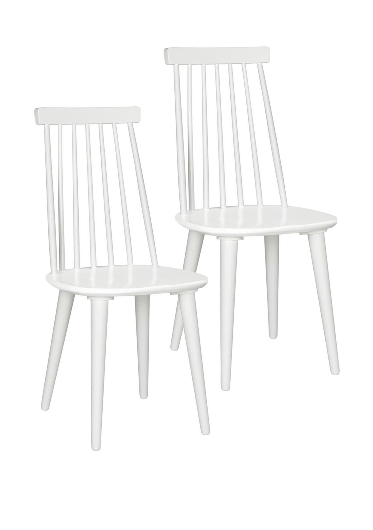 Set of 2 Burris White Side Chairs