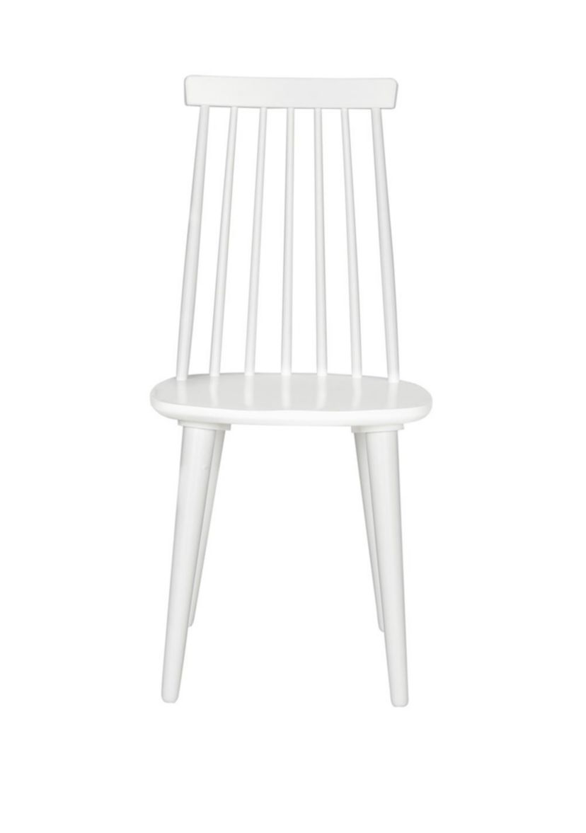 Set of 2 Burris White Side Chairs