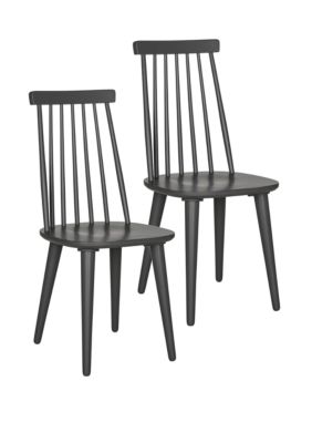 Safavieh Set of 2 Burris Gray Side Chairs, Grey