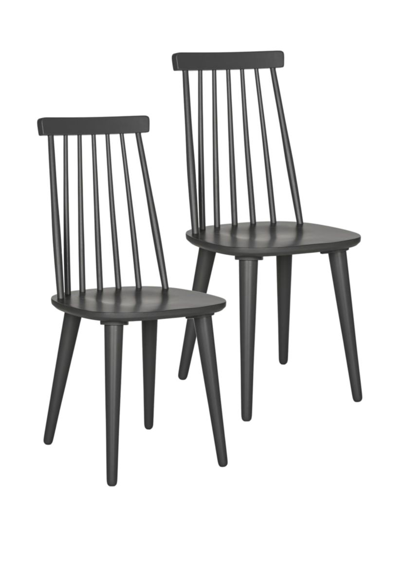 Set of 2 Burris Gray Side Chairs