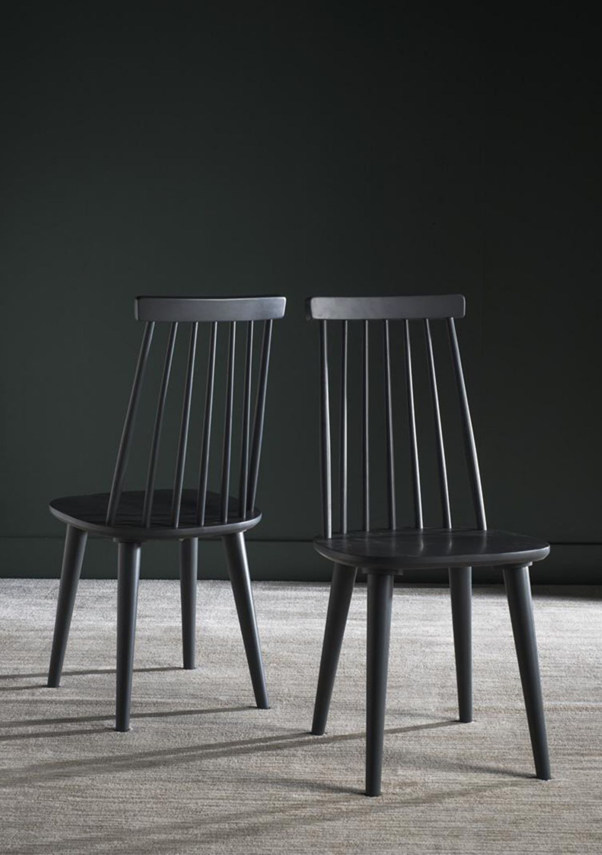 Set of 2 Burris Gray Side Chairs