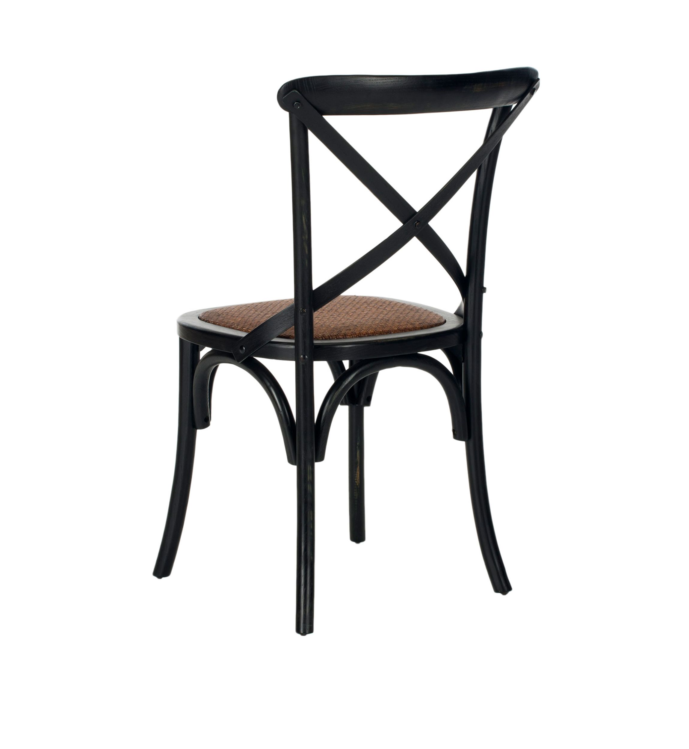 Set of 2 Franklin X Back Hickory Side Chairs
