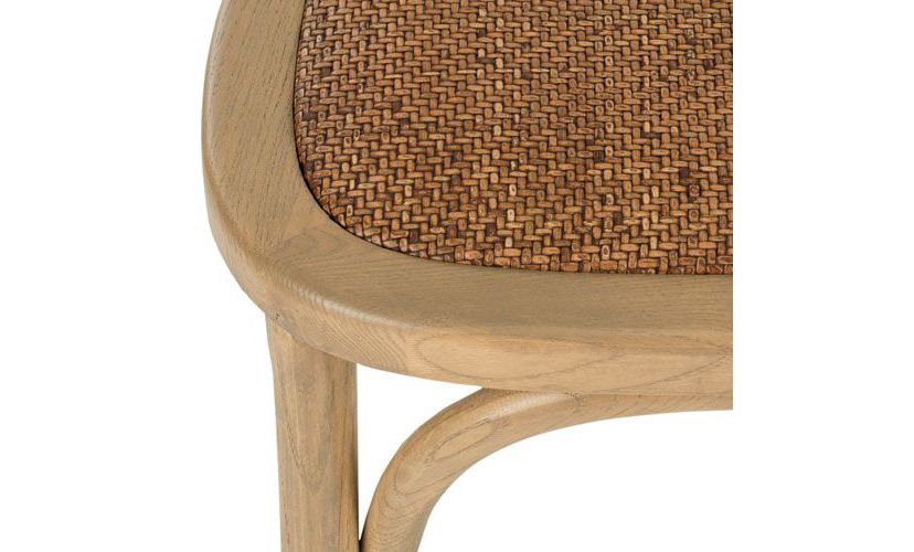 Eleanor 18H X Back Farmhouse Side Chair