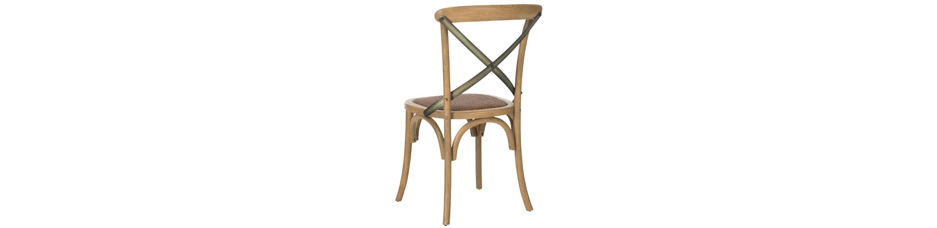 Eleanor 18H X Back Farmhouse Side Chair