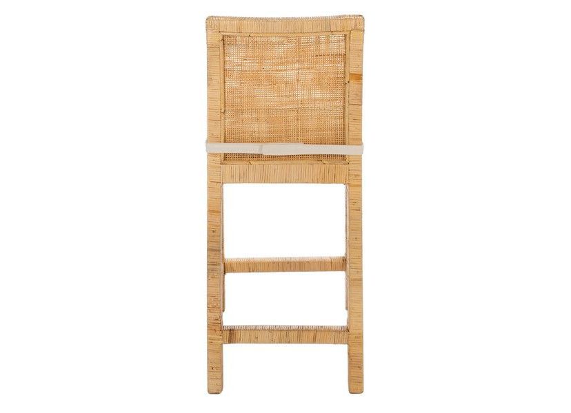 Tojo Cane Counter Stool W/ Cushion
