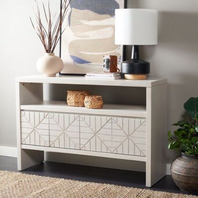 Safavieh Zella 4 Door Console Table, White