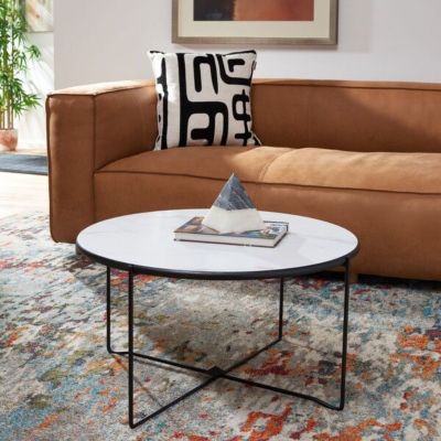Safavieh Wrena Round Coffee Table, White