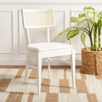 Safavieh Galway Cane Dining Chair, White