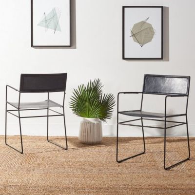 Safavieh Alyx Leather Dining Chair
