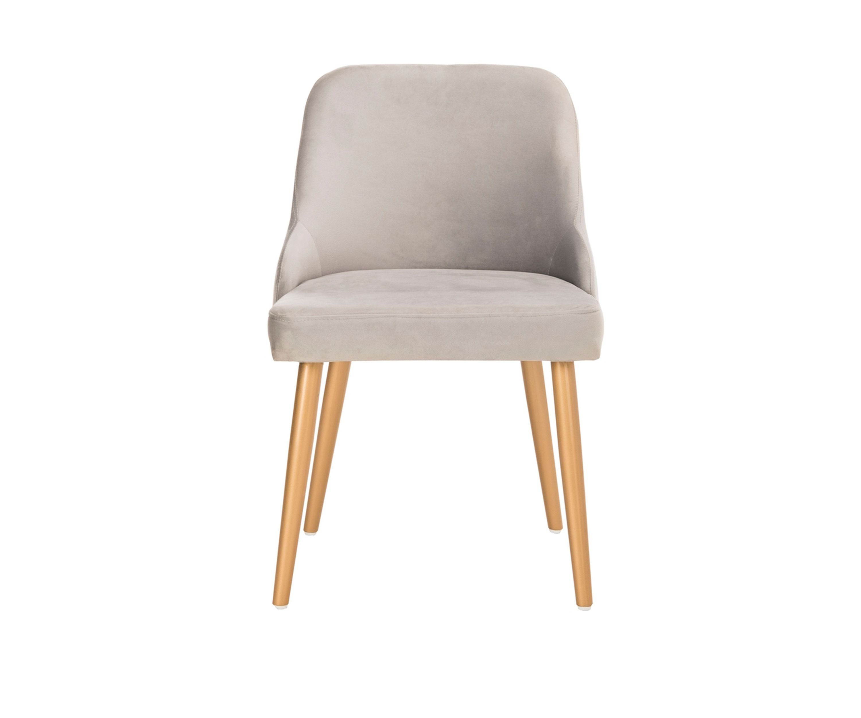 Set of 2 Lulu Gray Upholstered Dining Chairs 