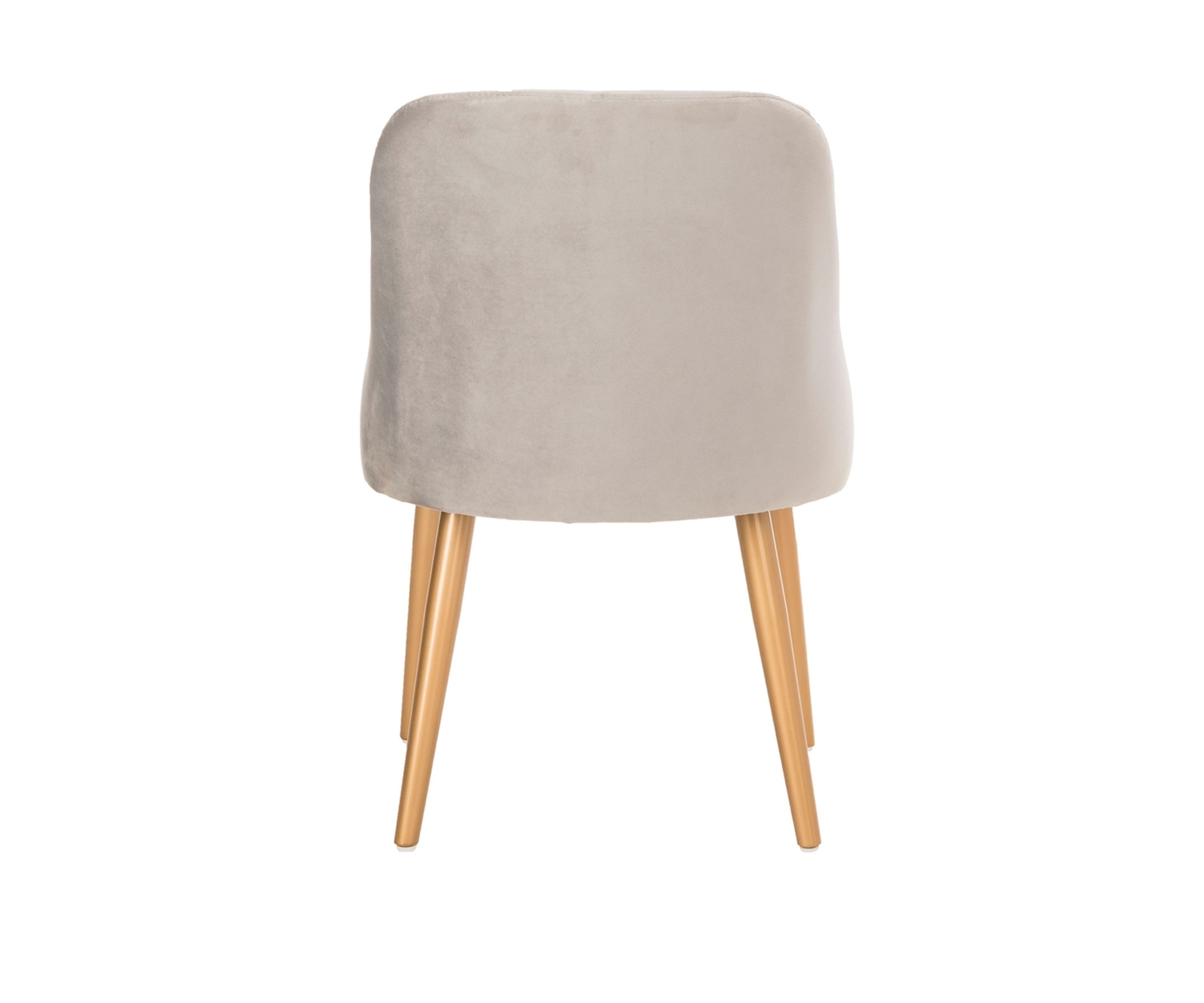 Set of 2 Lulu Gray Upholstered Dining Chairs 
