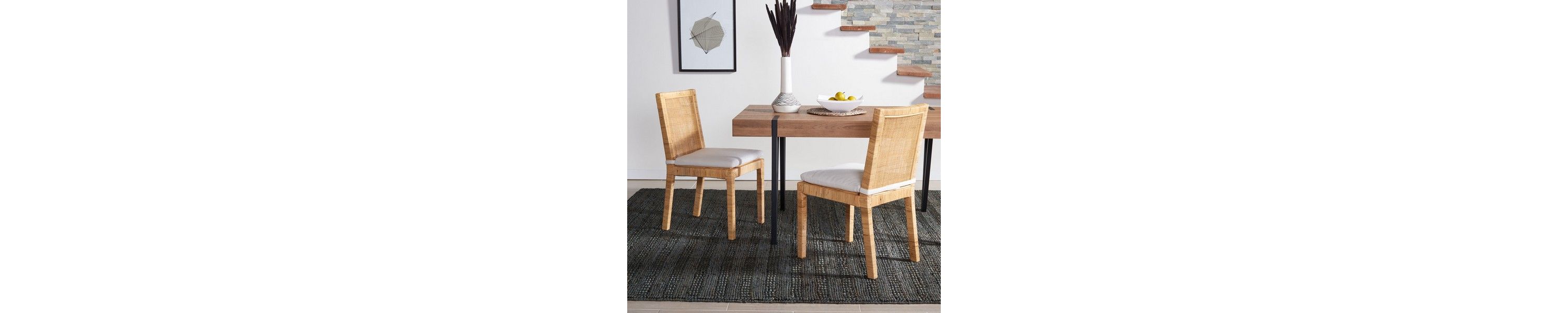Tojo Cane Dining Chair W/ Cushion