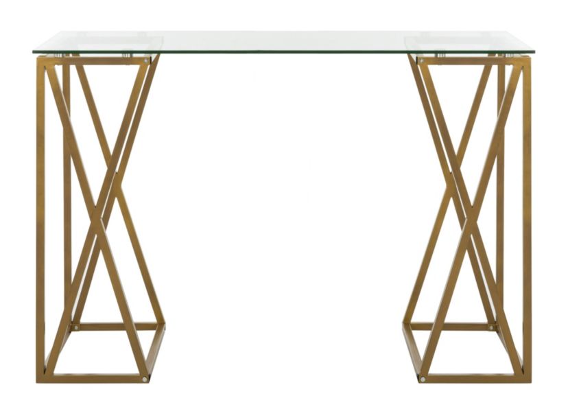 Theresa Glass Top Desk
