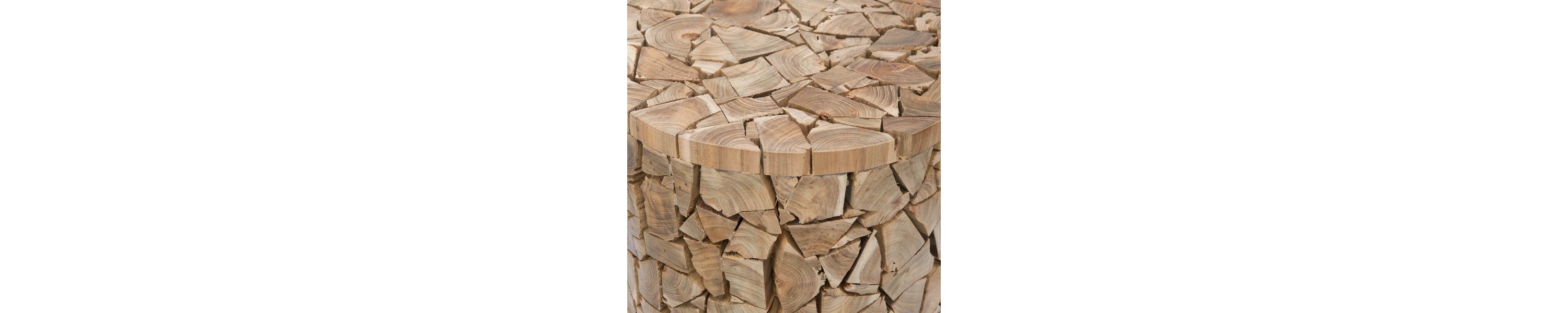 Canyon Teak Round Stool