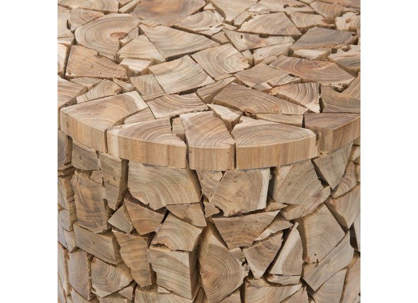 Canyon Teak Round Stool