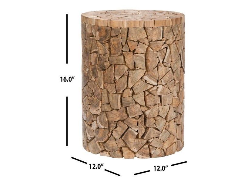 Canyon Teak Round Stool