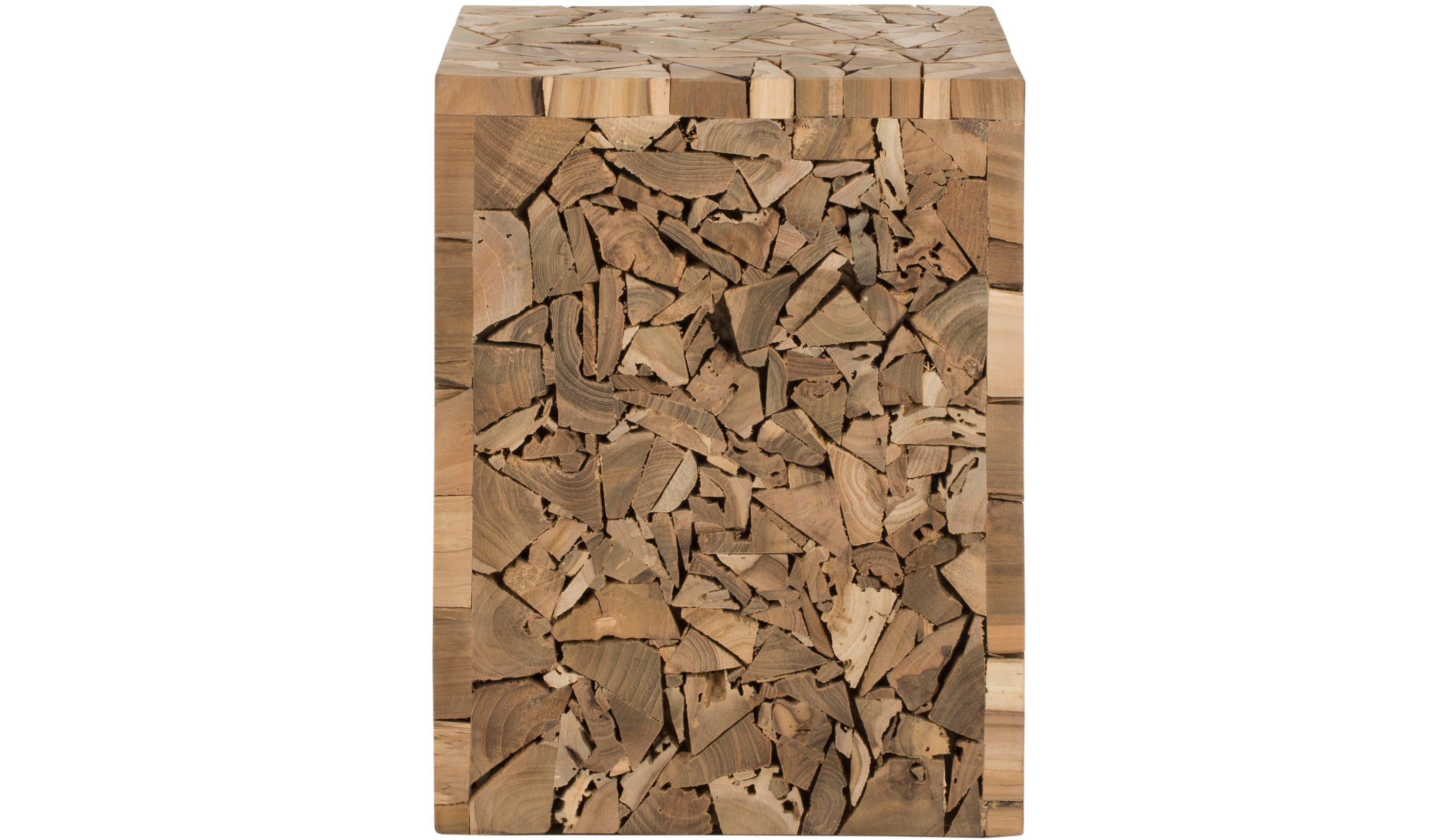 Forbes Teak Square Stool