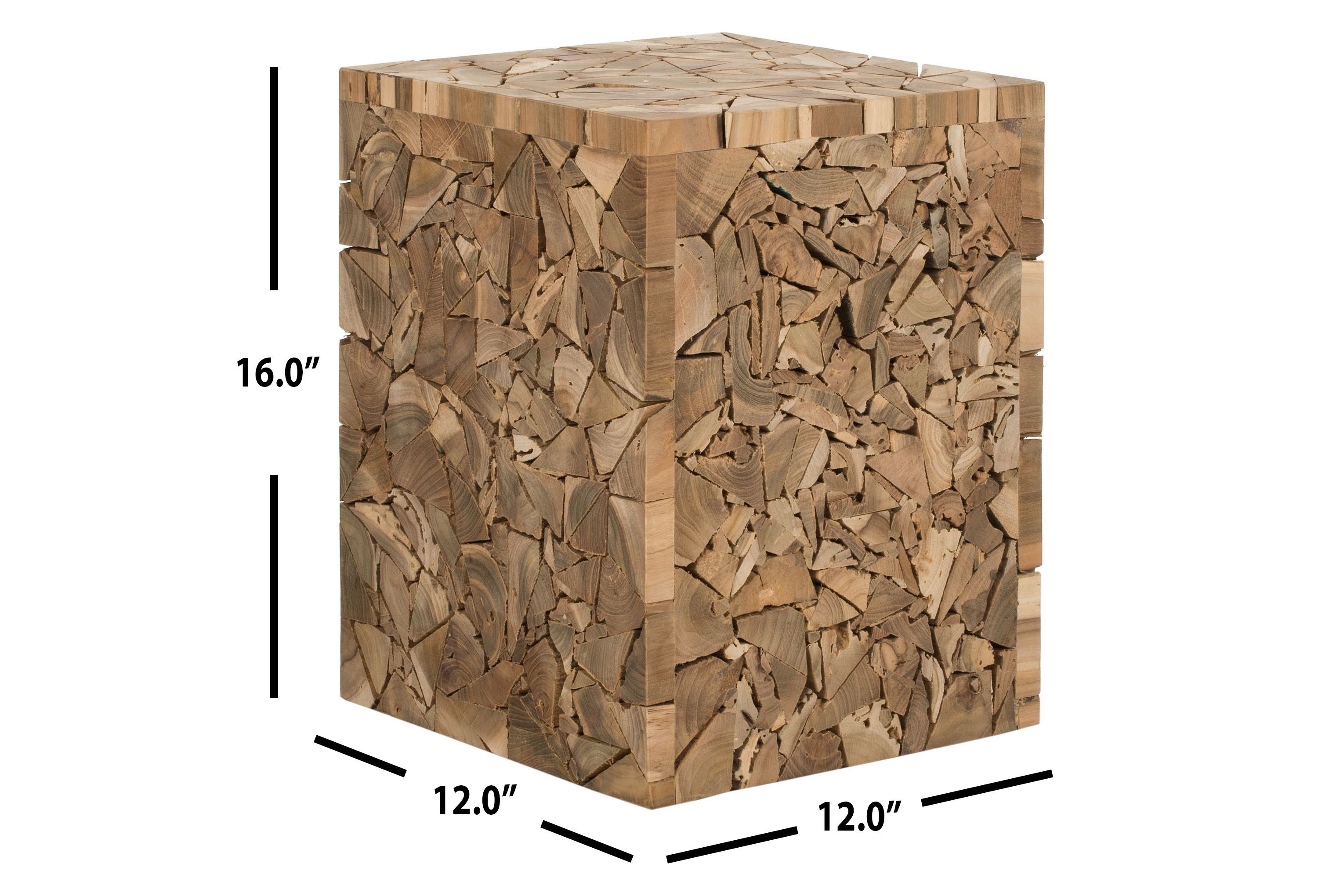 Forbes Teak Square Stool
