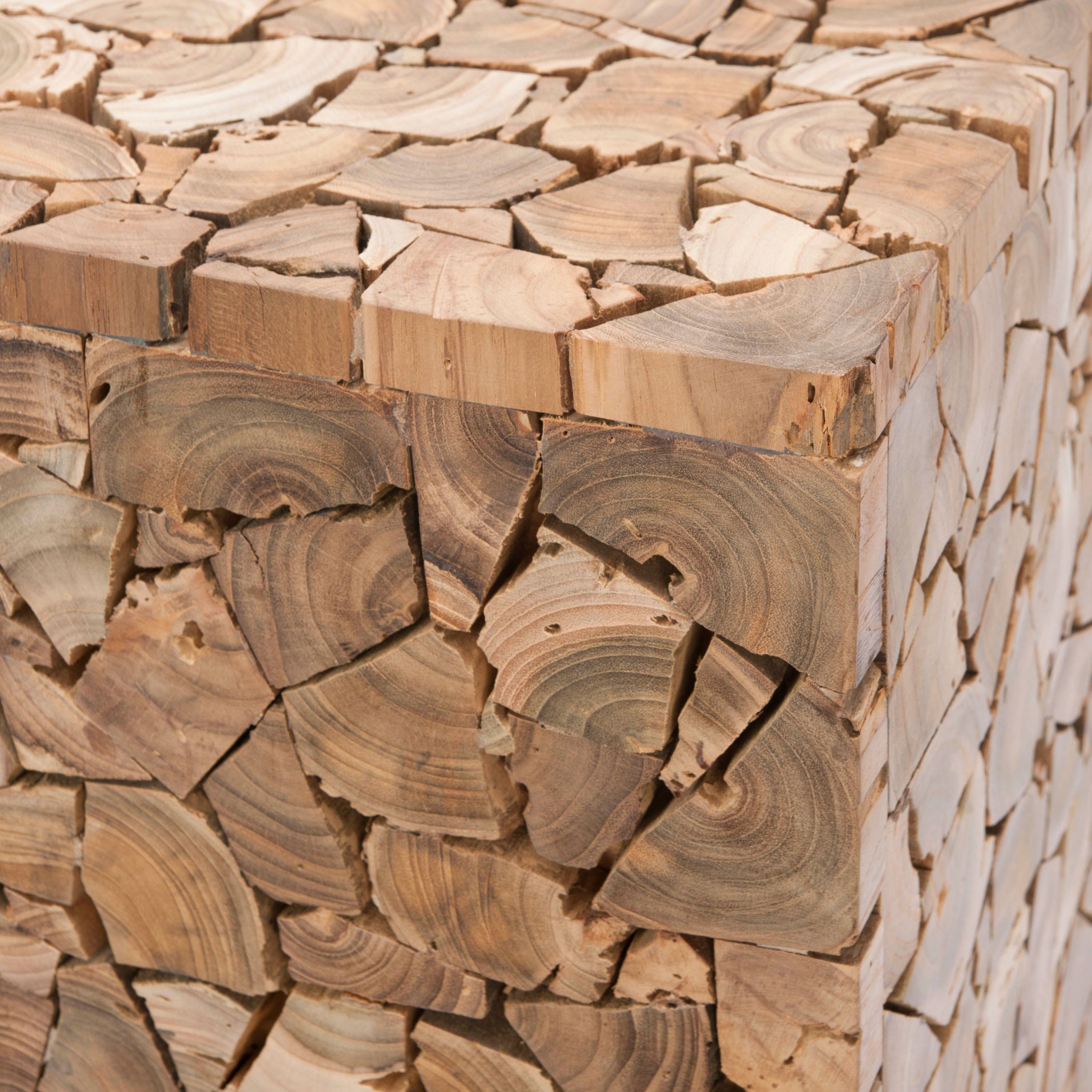 Forbes Teak Square Stool