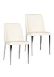 Set of 2 Baltic Buttercream Side Chairs