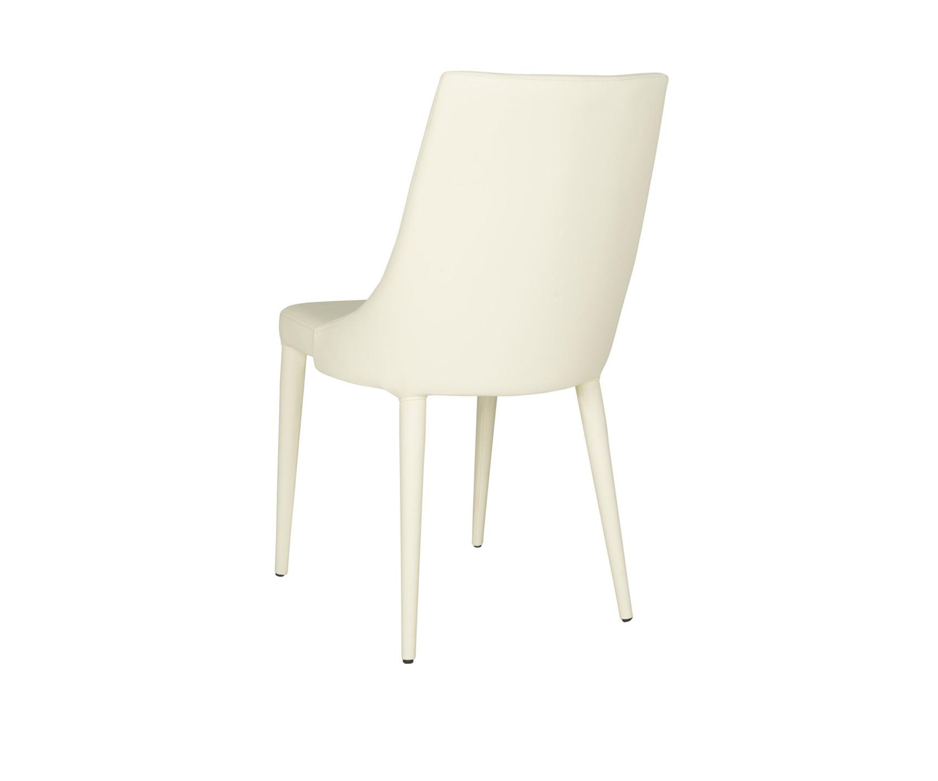 Set of 2 Summerset Buttercream Polyurethane Leather Side Chairs