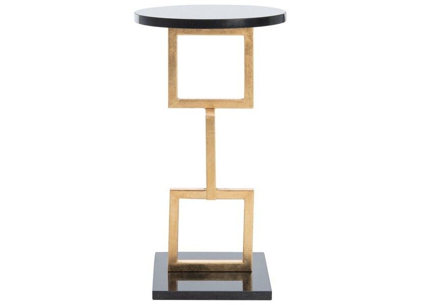 Cassidy Gold Leaf Accent Table