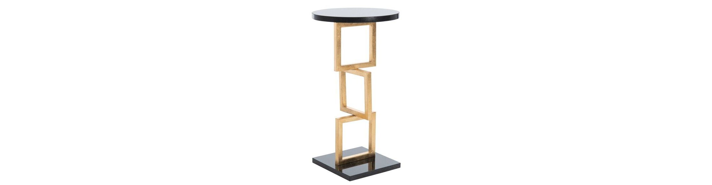 Cassidy Gold Leaf Accent Table