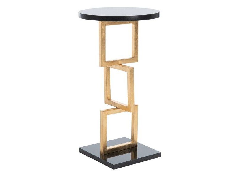 Cassidy Gold Leaf Accent Table