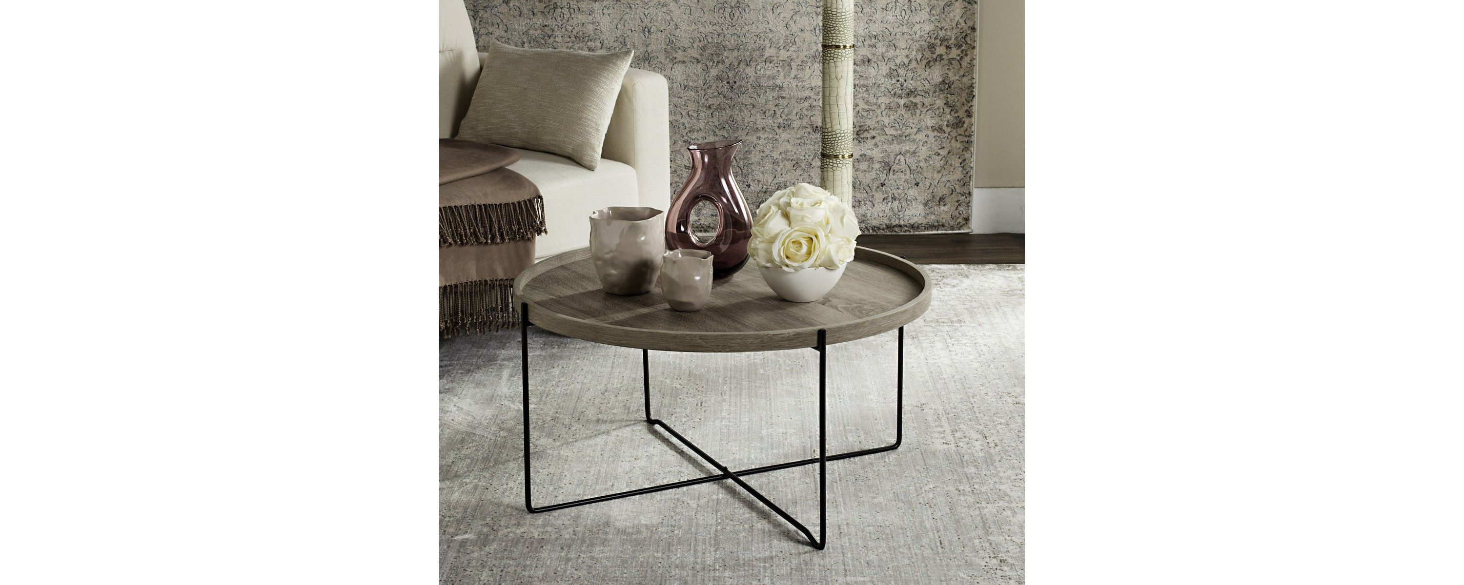 Auden Retro Mid Century Wood Accent Table