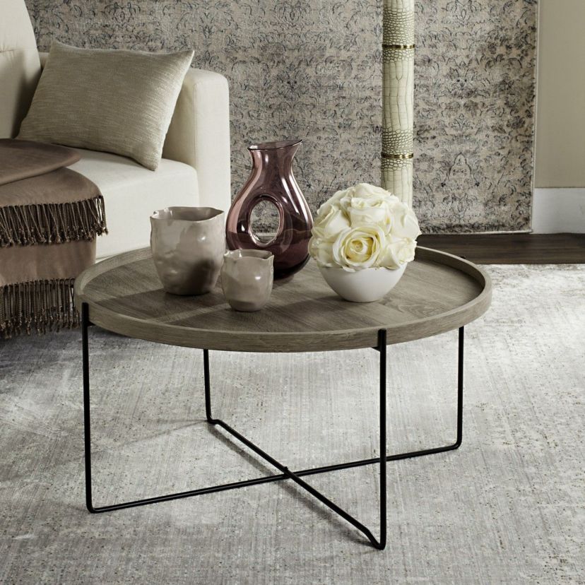 Auden Retro Mid Century Wood Accent Table