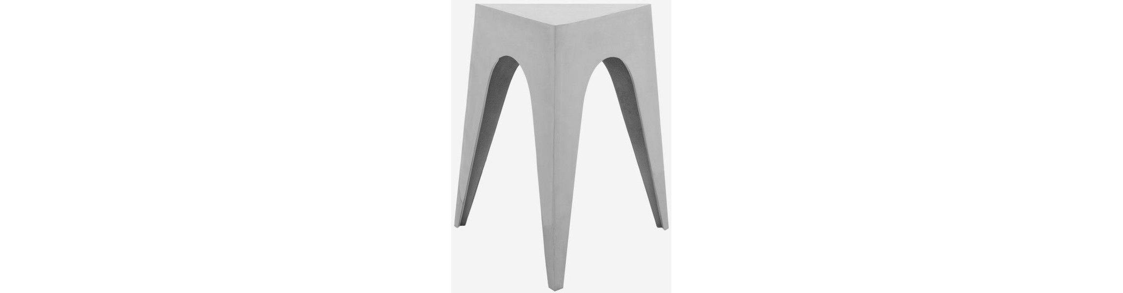 Indium Triangle Aluminum Side Table