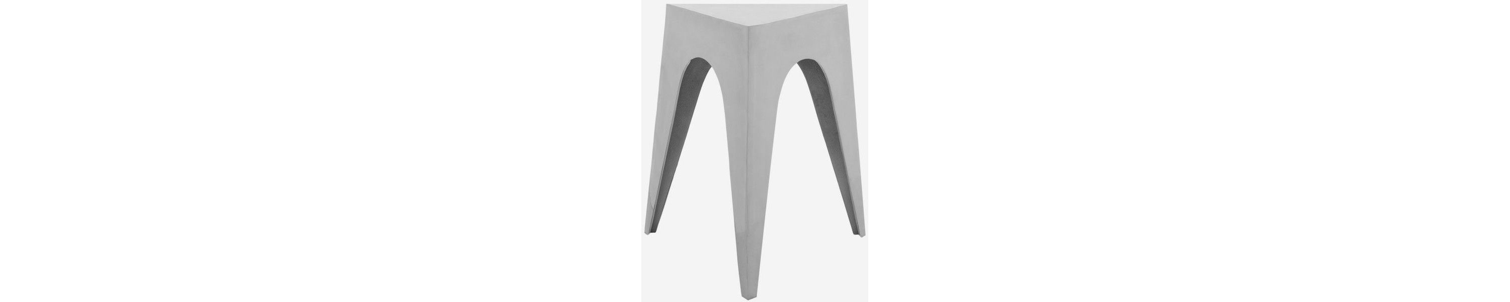 Indium Triangle Aluminum Side Table