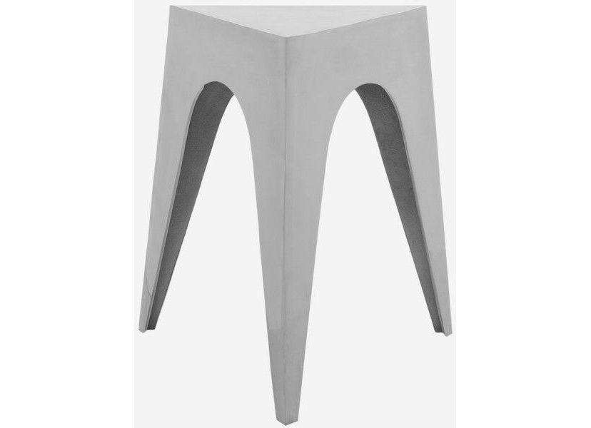 Indium Triangle Aluminum Side Table