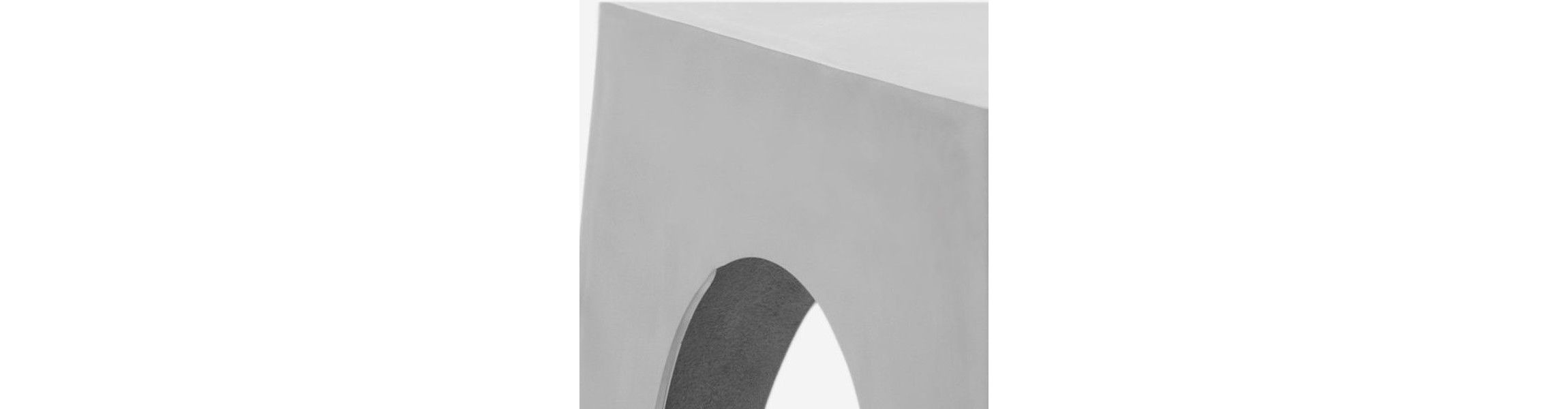 Indium Triangle Aluminum Side Table