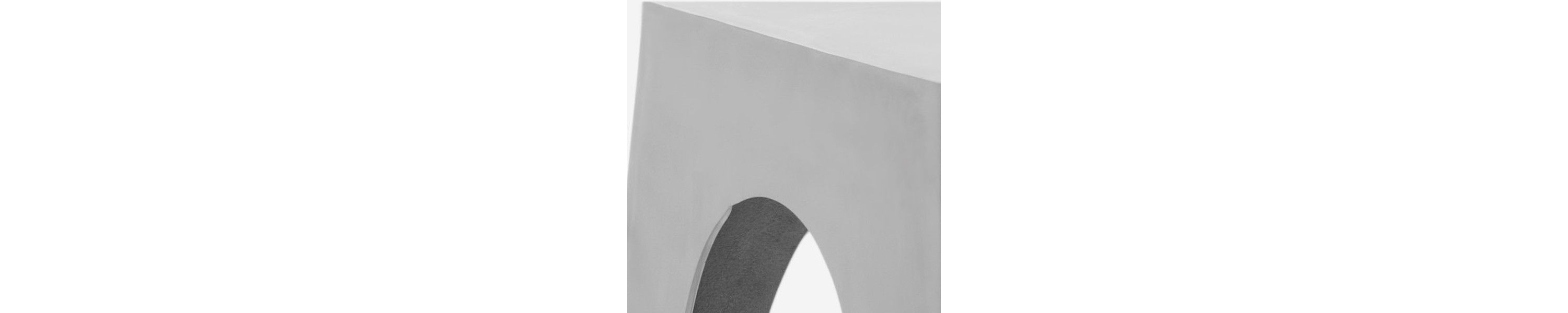 Indium Triangle Aluminum Side Table