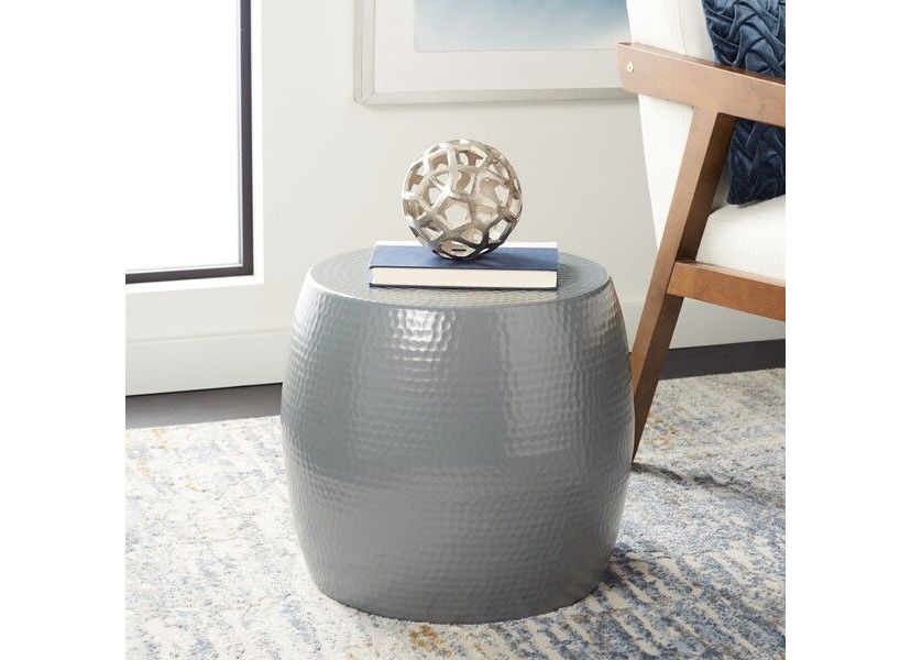 Vanadium Round Hammered Stool