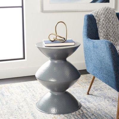 Safavieh Guildsman Metal Table Stool, Grey