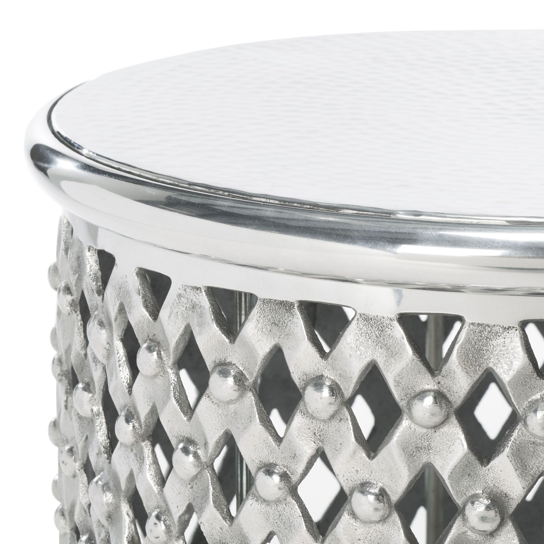 Metal Lace Table Stool