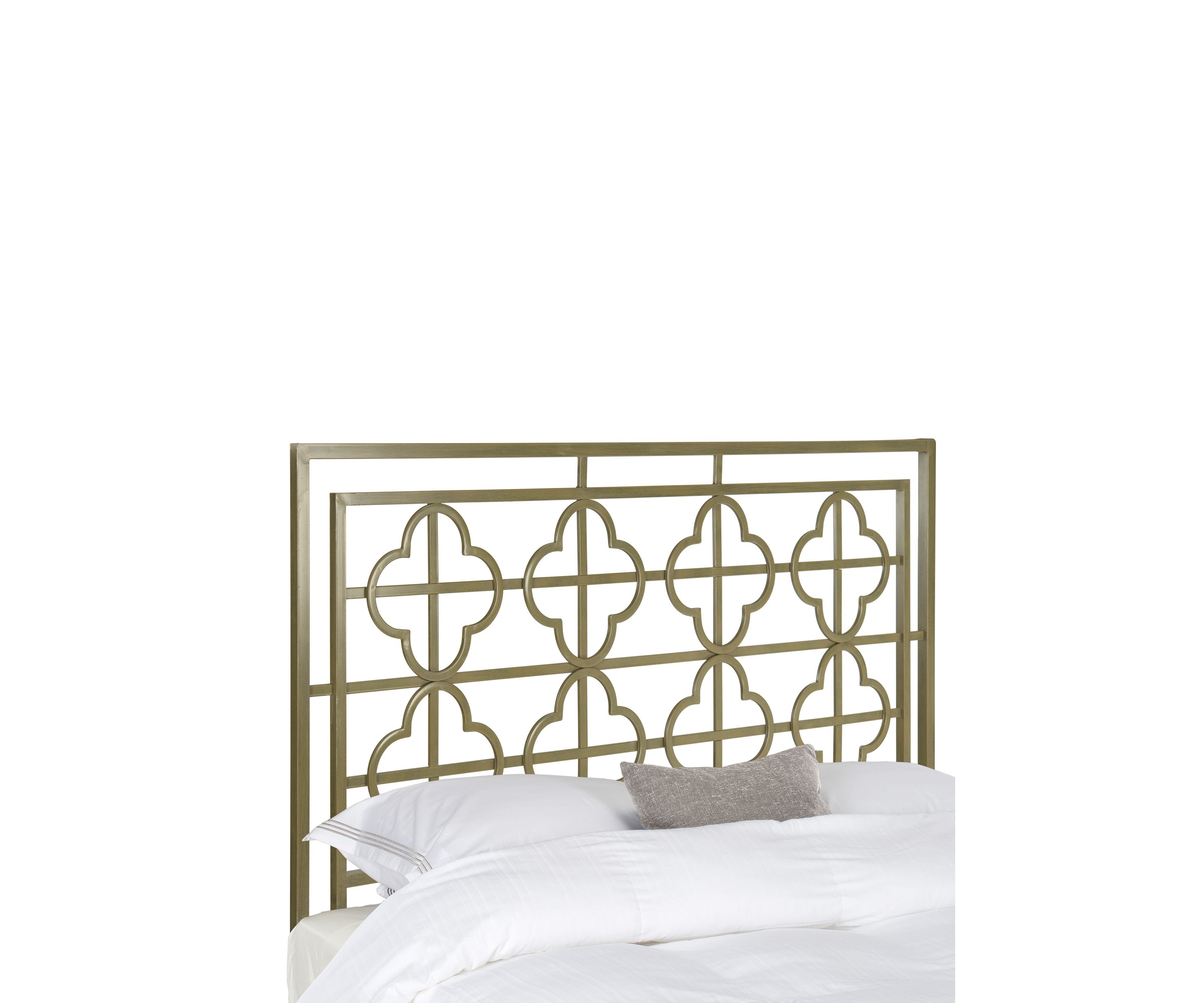 Lucinda French Silver Metal Headboard