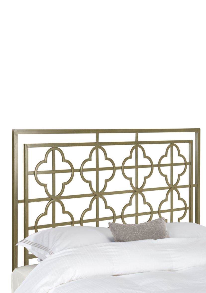 Lucinda French Silver Metal Headboard