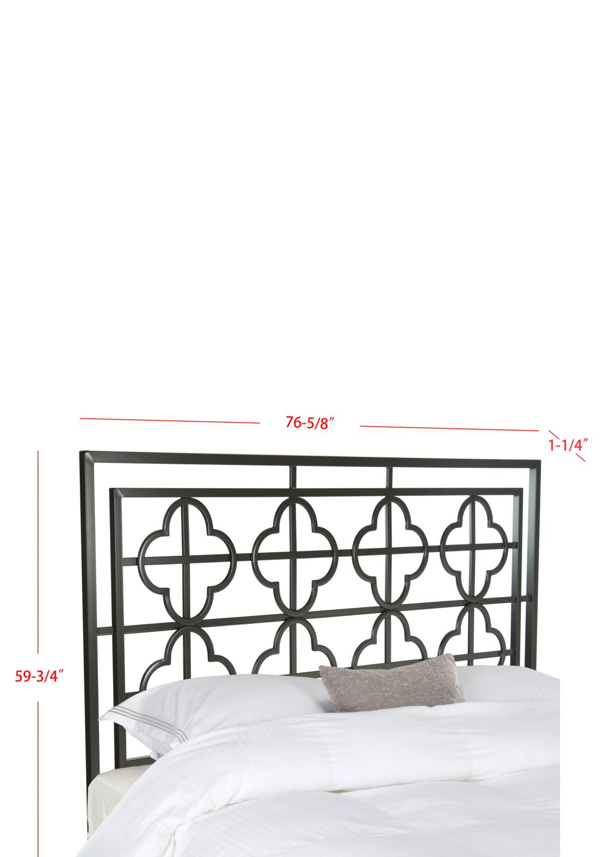 Lucinda Gunmetal Headboard