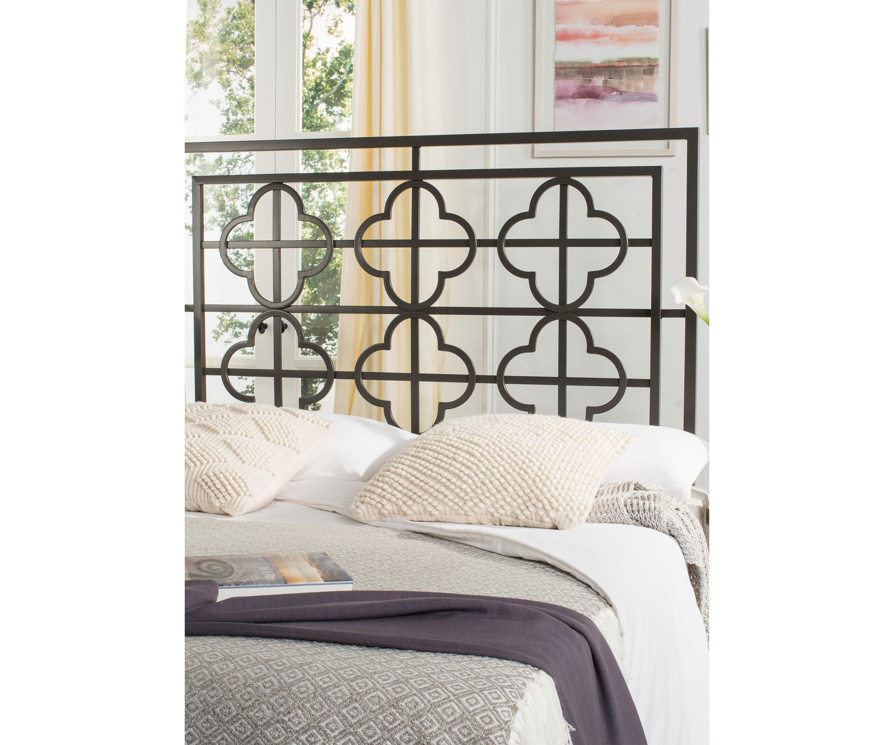 Lucinda Gunmetal Headboard
